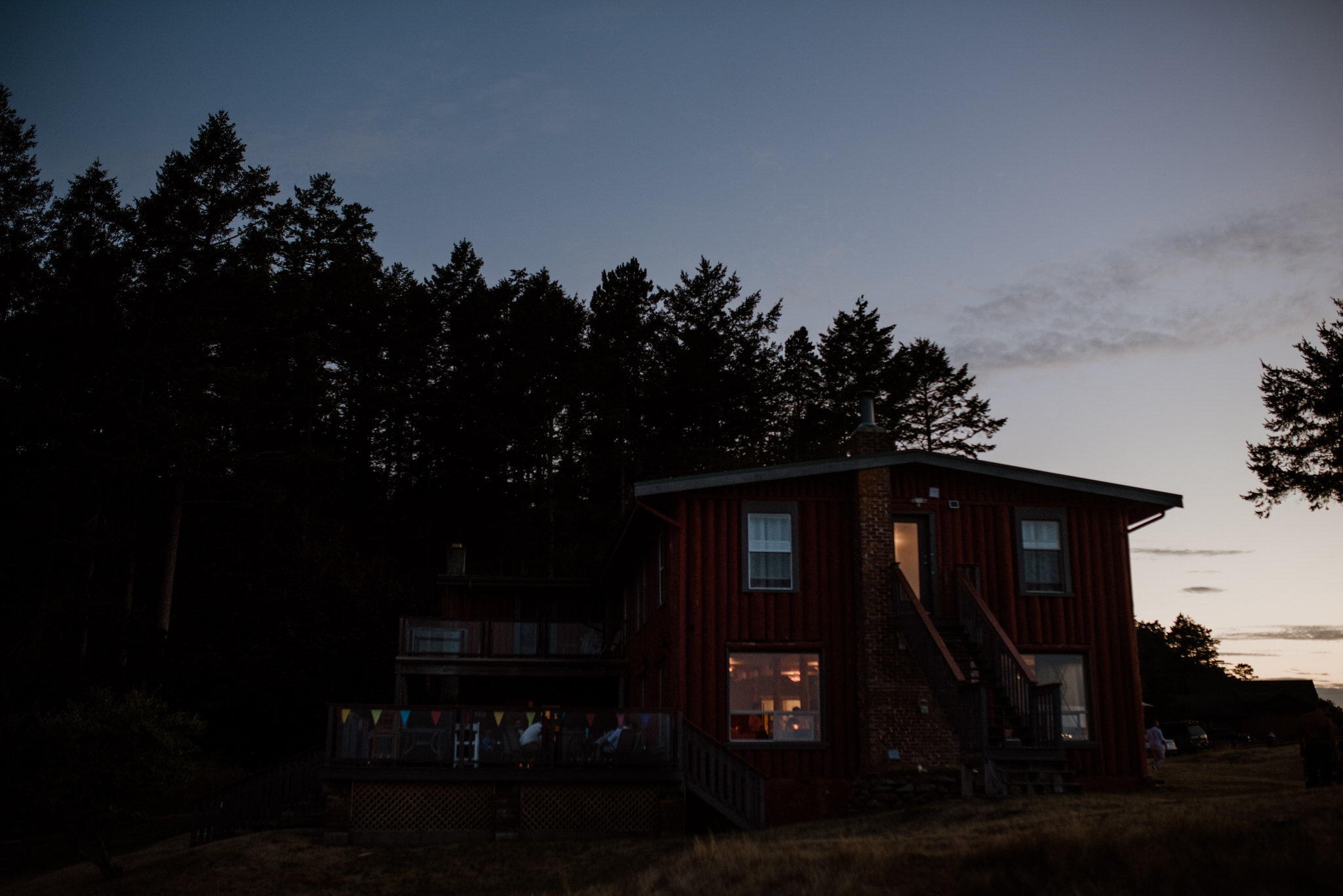 Dragon's Lodge at dusk